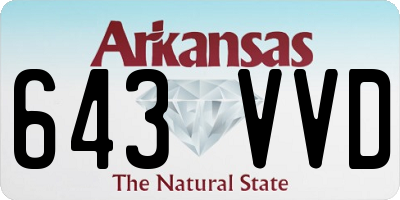 AR license plate 643VVD