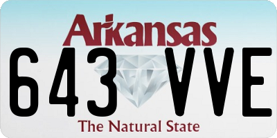 AR license plate 643VVE