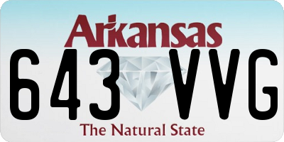 AR license plate 643VVG