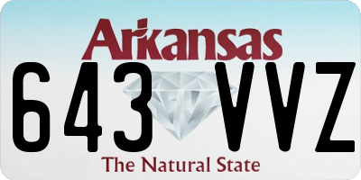 AR license plate 643VVZ