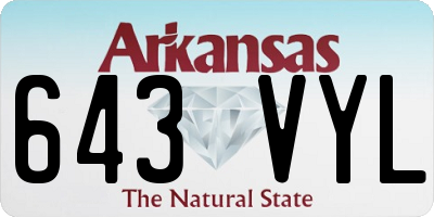 AR license plate 643VYL