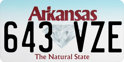 AR license plate 643VZE
