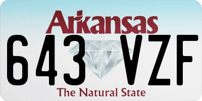 AR license plate 643VZF