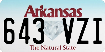 AR license plate 643VZI