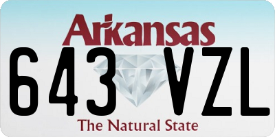 AR license plate 643VZL