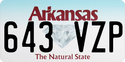AR license plate 643VZP