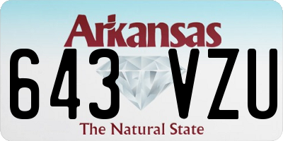 AR license plate 643VZU
