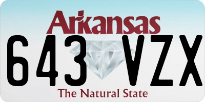 AR license plate 643VZX