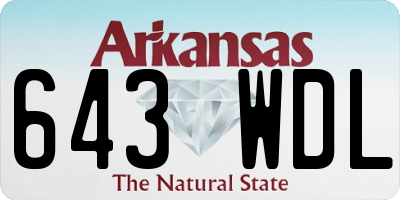 AR license plate 643WDL