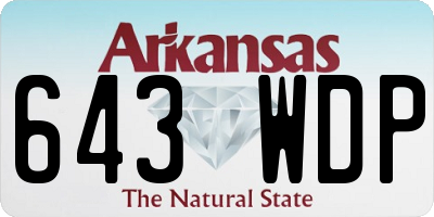AR license plate 643WDP