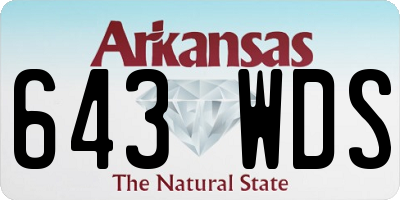 AR license plate 643WDS