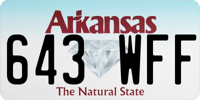 AR license plate 643WFF