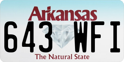AR license plate 643WFI