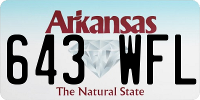 AR license plate 643WFL