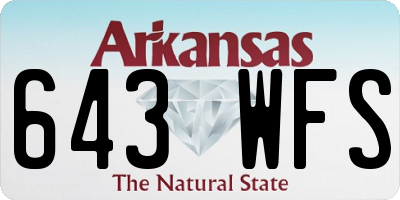 AR license plate 643WFS