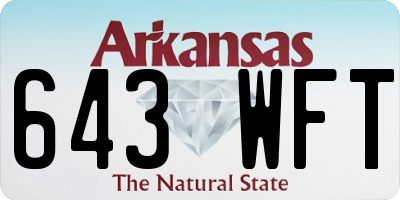 AR license plate 643WFT