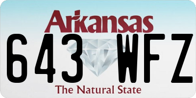 AR license plate 643WFZ