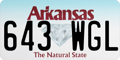 AR license plate 643WGL