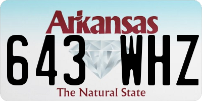 AR license plate 643WHZ