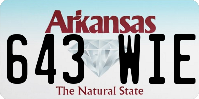AR license plate 643WIE
