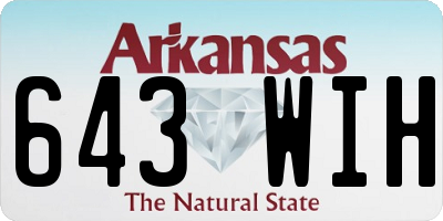 AR license plate 643WIH