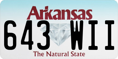 AR license plate 643WII