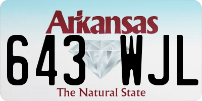 AR license plate 643WJL