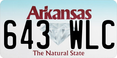 AR license plate 643WLC