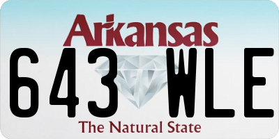 AR license plate 643WLE