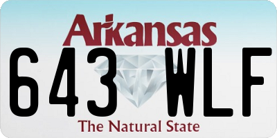 AR license plate 643WLF
