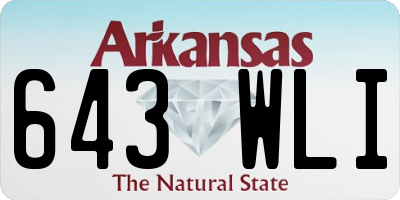 AR license plate 643WLI