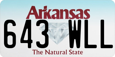 AR license plate 643WLL