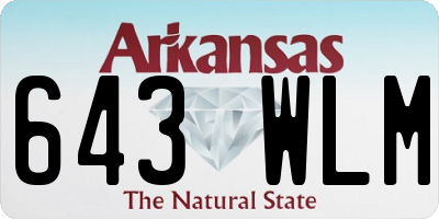 AR license plate 643WLM