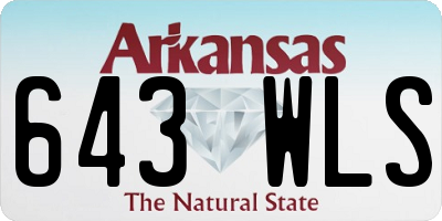 AR license plate 643WLS