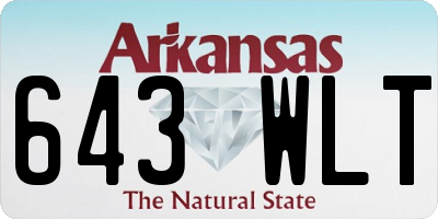 AR license plate 643WLT
