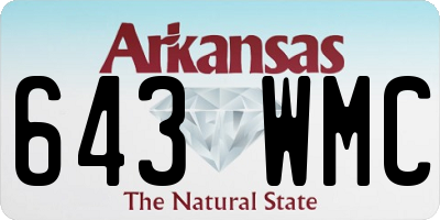 AR license plate 643WMC