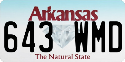 AR license plate 643WMD