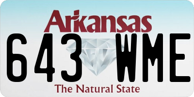AR license plate 643WME