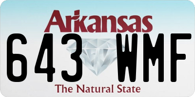 AR license plate 643WMF
