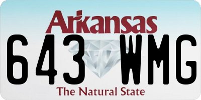 AR license plate 643WMG
