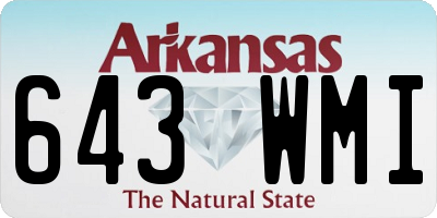 AR license plate 643WMI