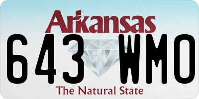 AR license plate 643WMO