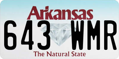 AR license plate 643WMR