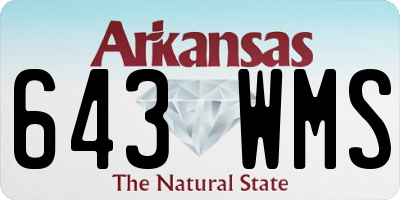 AR license plate 643WMS