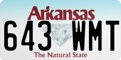 AR license plate 643WMT