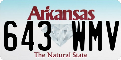 AR license plate 643WMV