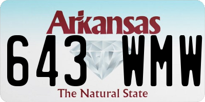 AR license plate 643WMW