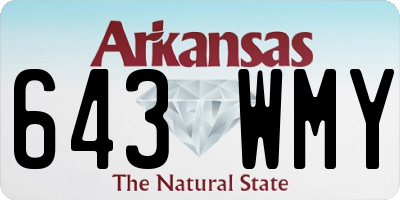 AR license plate 643WMY