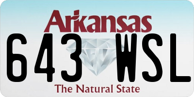 AR license plate 643WSL