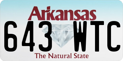 AR license plate 643WTC